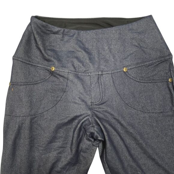 Ruby Ribbon Denim Leggings Size S - Picture 2 of 6